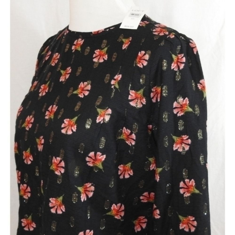 NWT Loft Floral‎ Top Size X-Small - Picture 14 of 15